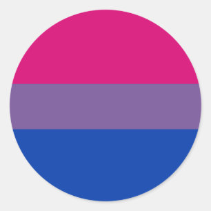 Biseksuele Pridevlag Ronde Sticker