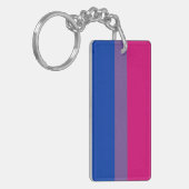 Biseksuele Pridevlag Sleutelhanger (Voorkant Links)