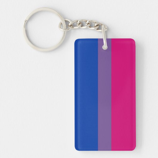 Biseksuele Pridevlag Sleutelhanger (Voorkant)