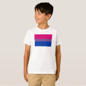 Biseksuele Pridevlag T-shirt (Voorkant volledig)