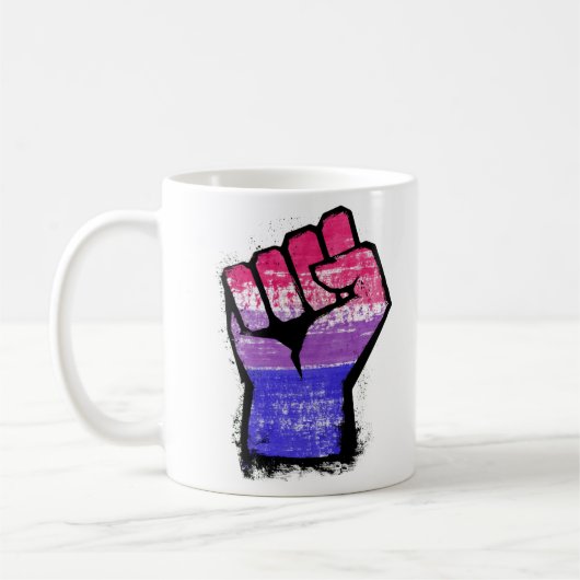 Biseksuele Protest Vuist Koffiemok (Links)