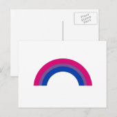 Biseksuele Regenboog Briefkaart (Voorkant / Achterkant)