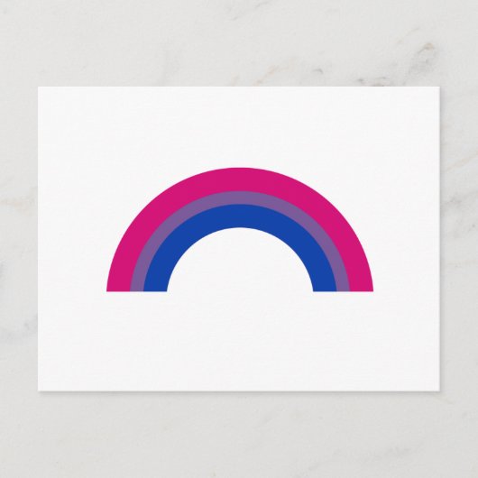 Biseksuele Regenboog Briefkaart (Voorkant)
