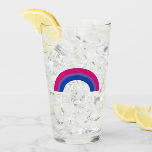 Biseksuele Regenboog Glas (Voorkant ijs)