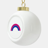 Biseksuele Regenboog Keramische Bal Ornament (Rechts)