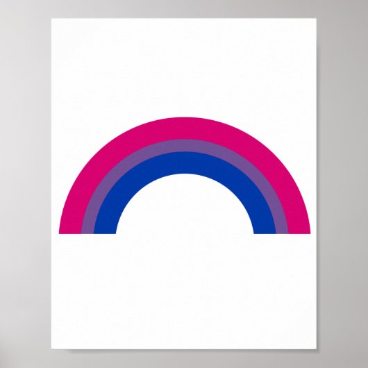 Biseksuele Regenboog Poster (Voorkant)