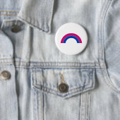 Biseksuele Regenboog Ronde Button 5,7 Cm (In situ)