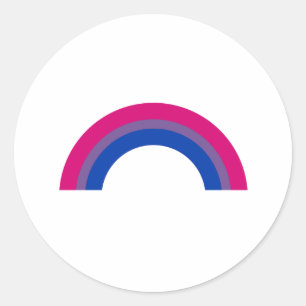 Biseksuele Regenboog Ronde Sticker