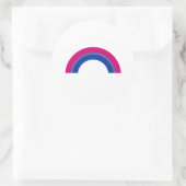 Biseksuele Regenboog Ronde Sticker (Tas)