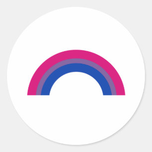 Biseksuele Regenboog Ronde Sticker