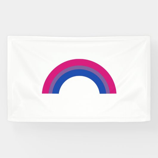 Biseksuele Regenboog Spandoek (Horizontaal)