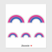 Biseksuele Regenboog Sticker (Vel)