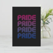 Biseksuele Retro Pride Feestdagenkaart (Staand voorkant)