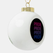 Biseksuele Retro Pride Keramische Bal Ornament (Links)