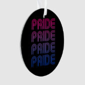 Biseksuele Retro Pride Ornament (voorkant)