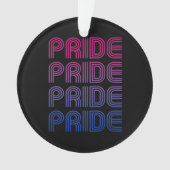 Biseksuele Retro Pride Ornament (voorkant)