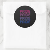 Biseksuele Retro Pride Ronde Sticker (Tas)