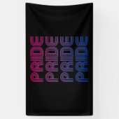 Biseksuele Retro Pride Spandoek (Verticaal)