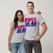 Biseksuele Stolzheid Vuist Pride T-shirt (Unisex)