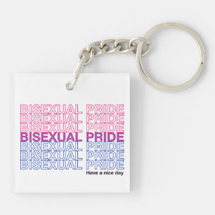 Biseksuele trots acryl sleutelhanger