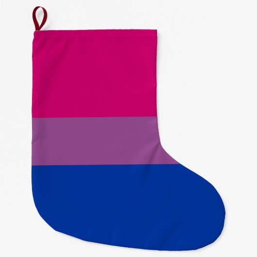 Biseksuele trots (Bi-vlag) Grote Kerstsok (Voorkant)