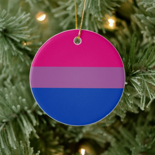 Biseksuele trots (Bi-vlag) Keramisch Ornament (Boom)