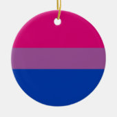 Biseksuele trots (Bi-vlag) Keramisch Ornament (Voorkant)