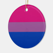 Biseksuele trots (Bi-vlag) Keramisch Ornament (Links)