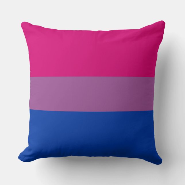 Biseksuele trots (Bi-vlag) Kussen (Voorkant)