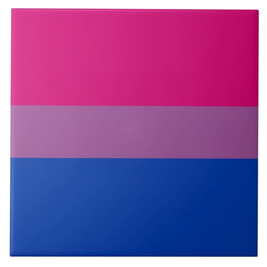 Biseksuele trots (Bi-vlag) Tegeltje (Voorkant)