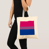 Biseksuele trots (Bi-vlag) Tote Bag (Voorkant (product))