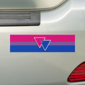 Biseksuele trots bumpersticker (Op auto)