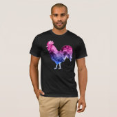 Biseksuele Trots Haan T-shirt (Voorkant volledig)