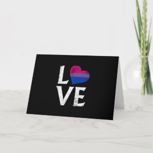 Biseksuele trots stapelde liefde kaart