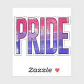 Biseksuele trots sticker (Vel)