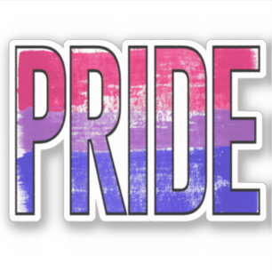 Biseksuele trots sticker