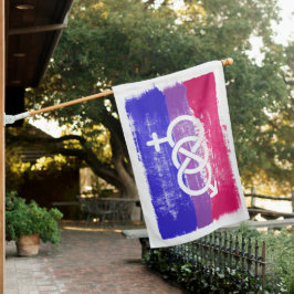 Biseksuele trots symbool vlag