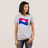 Biseksuele trots T-shirt (Voorkant volledig)