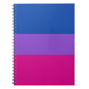 Biseksuele trots, vette strepen, LGBTQ trots Notitieboek
