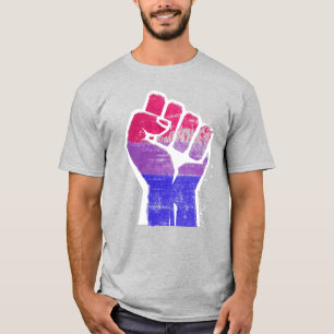 Biseksuele trots vuist t-shirt