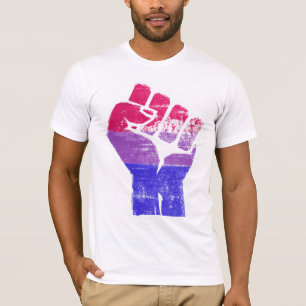 Biseksuele trots vuist t-shirt