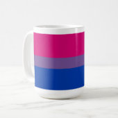 Biseksuele trotsbanner koffiemok (Voorkant links)