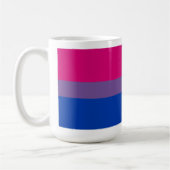 Biseksuele trotsbanner koffiemok (Links)