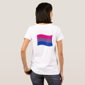 Biseksuele trotsbanner t-shirt (Achterkant volledig)