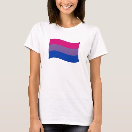 Biseksuele trotsbanner t-shirt (Voorkant)