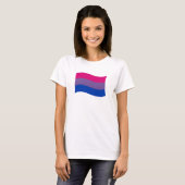 Biseksuele trotsbanner t-shirt (Voorkant volledig)