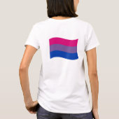 Biseksuele trotsbanner t-shirt (Achterkant)
