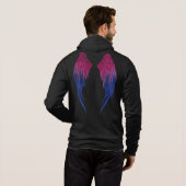 Biseksuele Vlag - Angel Wings Hoodie (Achterkant volledig)