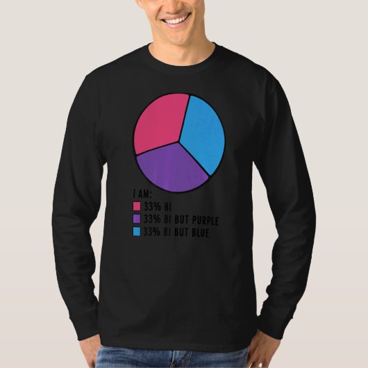 Biseksuele Vlag Biseksuele Pride Bi Pride LGBT Ik T-shirt (Voorkant)