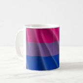 BISEKSUELE VLAG GOLVEND ONTWERP KOFFIEMOK (Voorkant links)